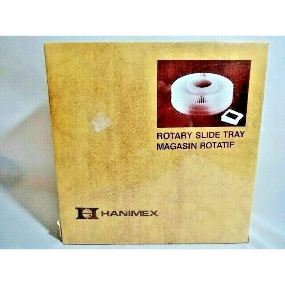 Hanimex Rotary Slide Tray for Projectors Holds 100 2 x 2-in Slides Sealed NIB